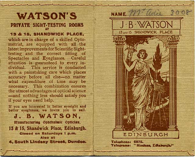 J B Watson  - The outside of a developing and printing wallet, 1925