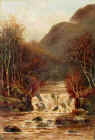Oil painting (possibly of Perthshire) by William Barry