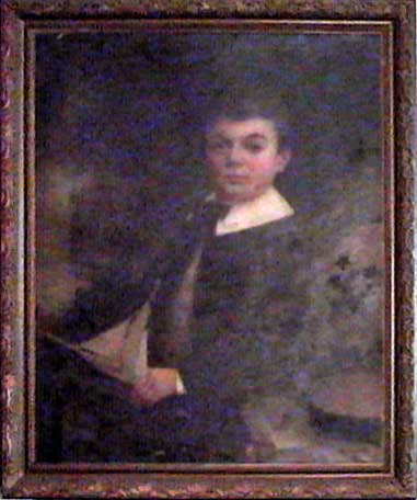 Painting by John Horsburgh - A boy holding a model yacht