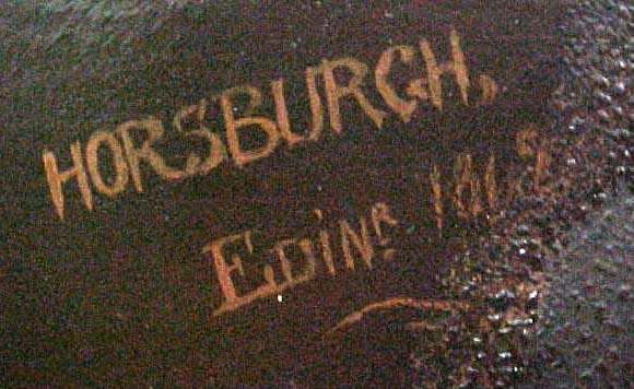 Inscription on an Oil Painting by Horsburgh - in a gold frame