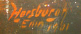 Signature by Horsburgh on a 1901 painting