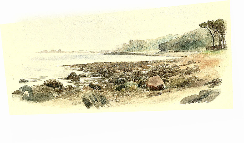 West Granton  -  a watercolour sketch by Peter Ingram Weir