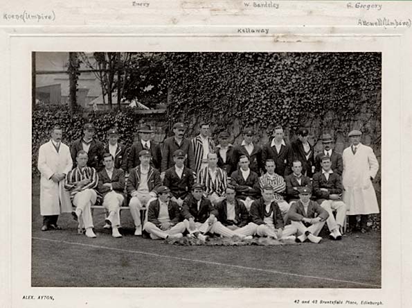 Photograph of a Cricket Team by Alex Ayton - Which team, and when was the photograph taken?