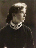 Kate Field,  photographed on the occasion of his engagement to JCH Balmain in 1883