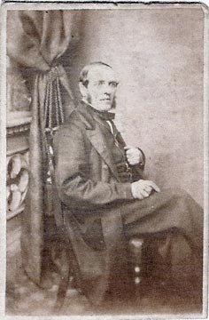 A carte de visite of John Clunie Morrison  -  His elder daughter married the Edinburgh professional photographer, Richard Stuart Brown