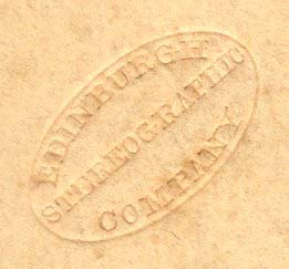 Blind stamp for Edinburgh Stereographic Company