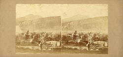 Edinburgh Stereographic Company - Stereo View of Burns' Monument, Old Town and Arthur's Seat, Edinburgh
