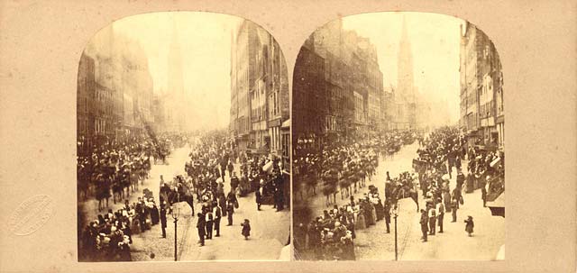 Edinburgh Stereographic Company - Royal Mile Procession, 1858