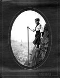 Photograph from Fraser Studios  -  Background looking down on Edinburgh Old Town