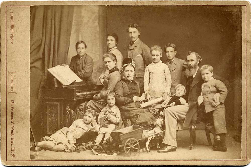 The Family of John & Agnes Horsburgh  -  Photograph taken around 1877