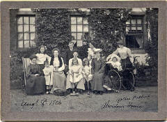 Golden Wedding Anniversary Group at Aberdour House, Fife, Scotland