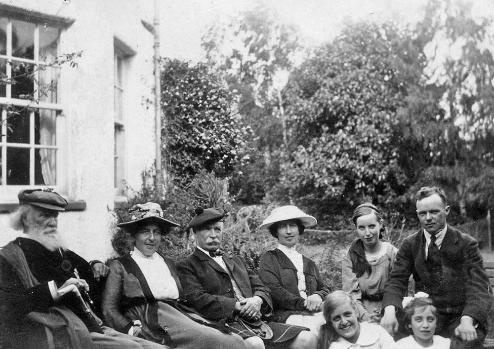 John Horsburgh with William Edie Anderson and others at Auchterarder House, Perthshire, Scotland