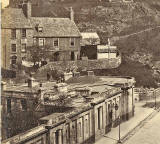 Calton Hill and Rock House, around 1870s  -  Photograph probably by Archibald Burns, but includes monogram of AA Ingils