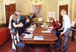 Inside 14 India Street, the birthplace of James Clerk Maxwell