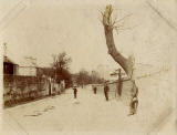 Albumen print of Restalrig Road, Edinburgh, by John McKean