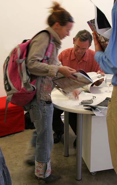 Edinburgh  -  16 August 2005  -  Martin Parr signs books at Stills Gallery