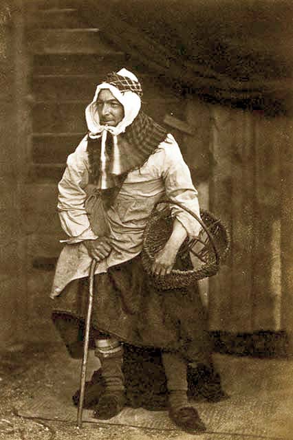 Thomas Rodger [sen.] - dressed in Newhaven Fishwives' costume.