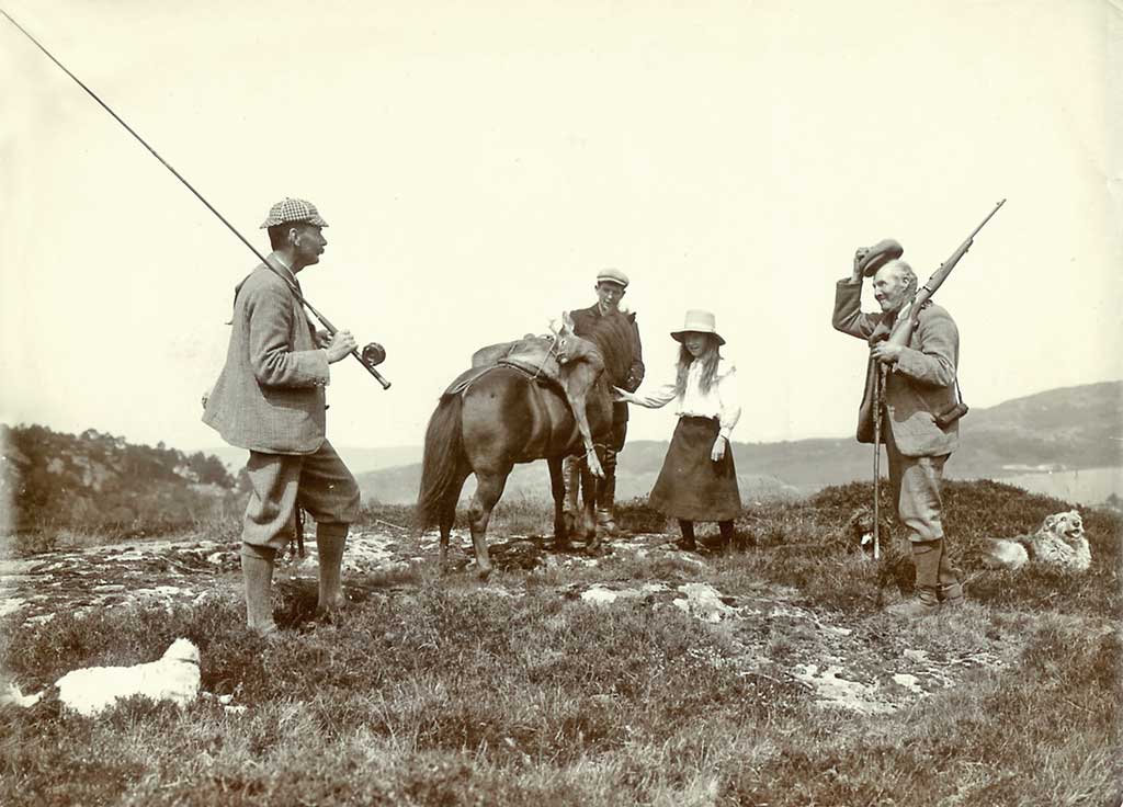 Photograph from the family of Horatio Ross  - Mist and Dew on the Hill Tops