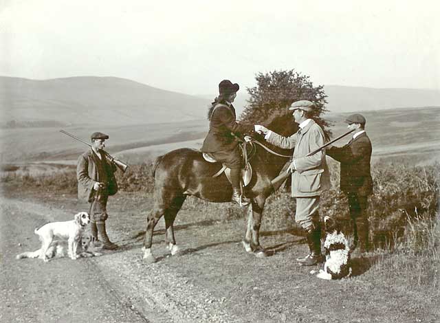 Photograph from the family of Horatio Ross  - On a Highland Road