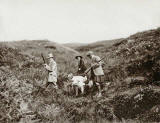 Photograph from the family of Horatio Ross  - Crossing the moor in the Scottish Highlands