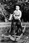Photograph from the Turner Family Album  -  Harold W Turner on a Rocking Horse