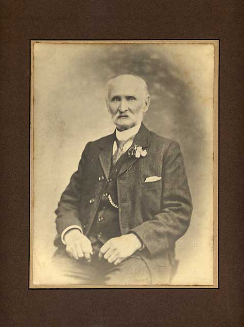 A portrait probably of William Wood, father of William Wood of Wood Brothers, Wholesale Fishmerchants, Newhaven - photographer not known