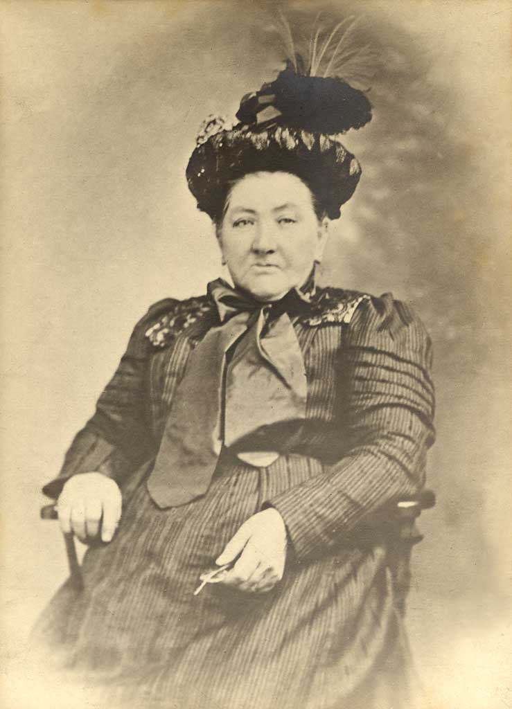A portrait probably of the mother of William Wood of Wood Brothers, Wholesale Fishmerchants, Newhaven  -  photographer not known