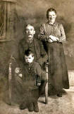 Photograph taken in an Edinburgh Studio (which Studio?)  -  Bob Henderson's Great Grandparents and Uncle