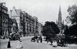 W R & S Ltd  -  Photograph from the early-1900s  -  Looking to the east along Princes Street from beside the National Gallery of Scotland