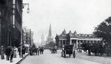 W R & S photograph from around the early 1900s  -  Looking to the east along Princes Street from in front of the New Club