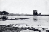 W R & S Ltd Photograph from around the early 1900s  -  Rosyth Castle and the Forth Rail Bridge across the Firth of Forth