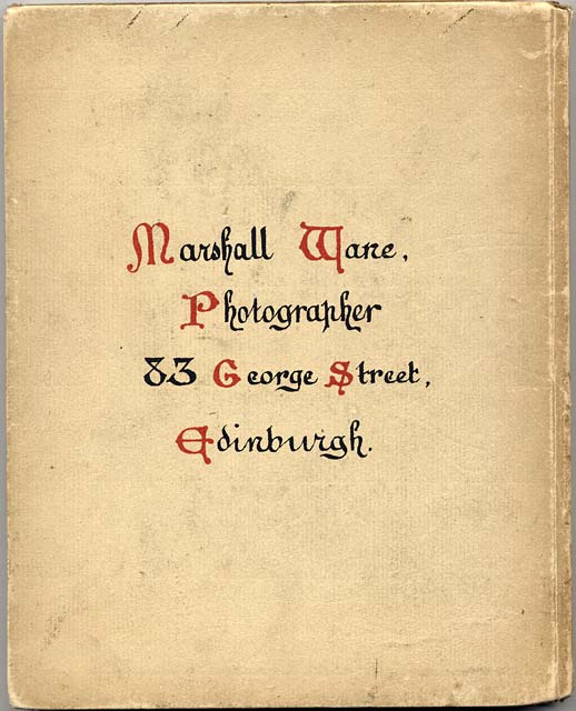 'Old Edinburgh' exhibit at the International Exhibition, Edinburgh, 1886   -  by Marshall Wane  -  Front Cover