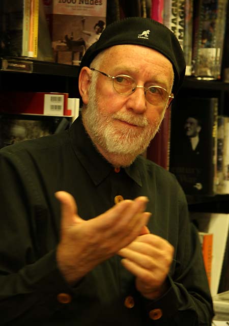 Albert Watson giving a talk on his photography at 'Beyond Words' book shop on the opening day of his exhibition in Edinburgh - July 29, 2006