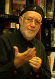 Albert Watson giving a talk on his photography at 'Beyond Words' book shop on the opening day of his exhibition in Edinburgh  -  July 29, 2006