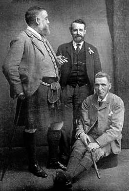Photograph entitled 'Comrades Three' published in Volume 1 of the Trotters Book, 1901