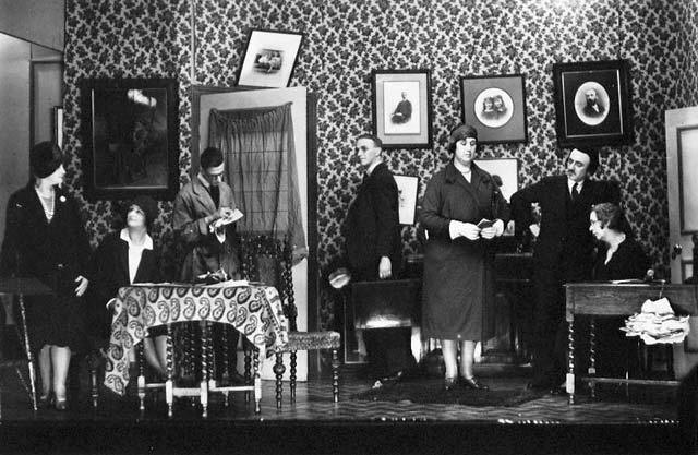 A scene from a play performed at the PPA Congress in 1930