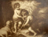 AW Elson print of Murillo's painting: "Children of the Shell"