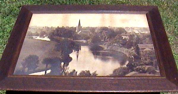 A W Elson Photograph - river and church - Where is it?