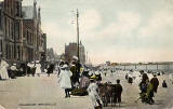 Postcard view in the Albany Series  -  Looking to the west along Portobello Promenade  -  3507