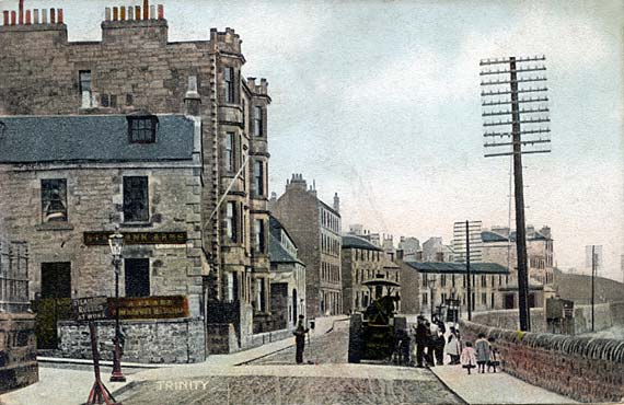 Postcard - Trinity - Looking along Starbank Road towards Trintiy Crescent