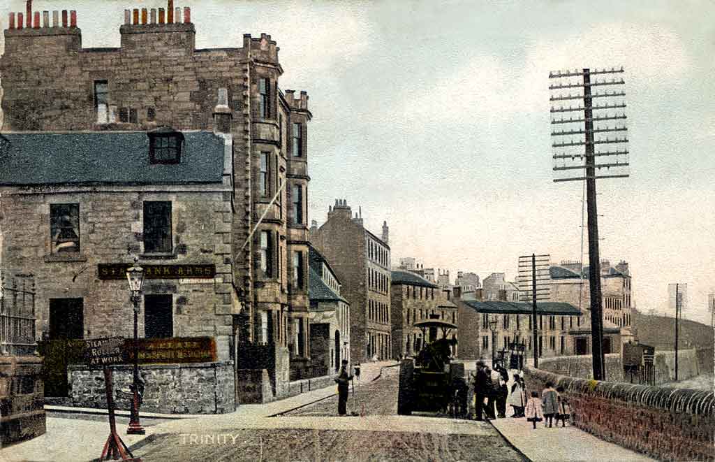 Postcard -  Trinity  -  Looking along Starbank Road towards Trintiy Crescent