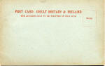 The back of a postcard by B & D  -  Leith Docks