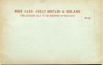 The back of a postcard by B & D  -  Leith Docks