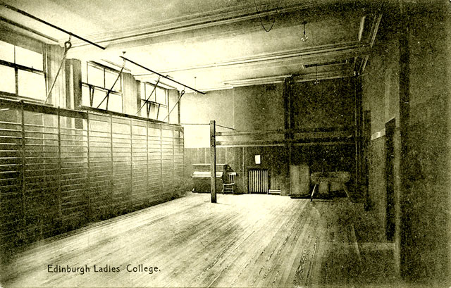 Edinburgh Ladies' College, Gymnasium  - Postcard by PA Buchanan