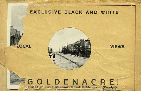 Postcard published by Burns Stationery Depot, Goldenacre, Edinburgh  + Packet