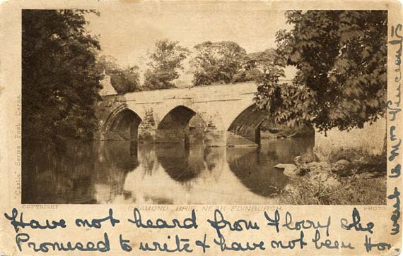 Castle Postcard  -  Cramond Brig near Edinburgh