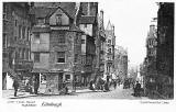 John Knox House and Well in the Royla Mile, Edinburgh  -  A Postcard in the 'Castle Series'