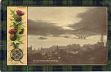 Postcard published by D & SK  -  Fleet protecting the Forth Rail Bridge