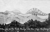 Davidson Postcard - The Forth Bridge - When you see the Forth Bridge like this, sign the pledge