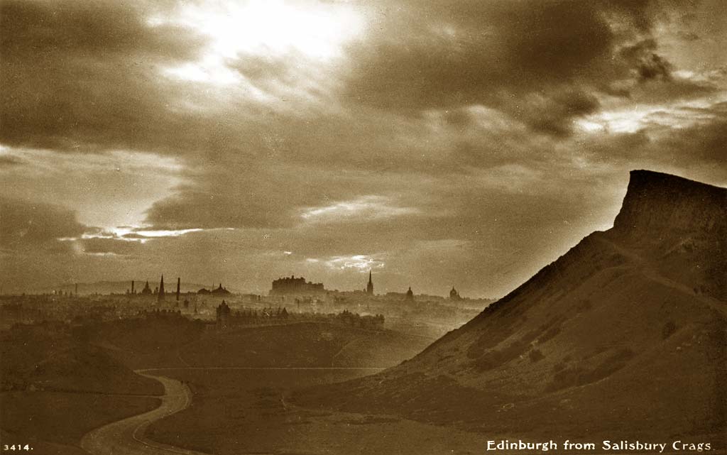 Postcard by A R Edwards & Son  -  Edinburgh from Salisbury Crags